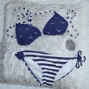 Blue & White Bathing Suit (Swim Suit)